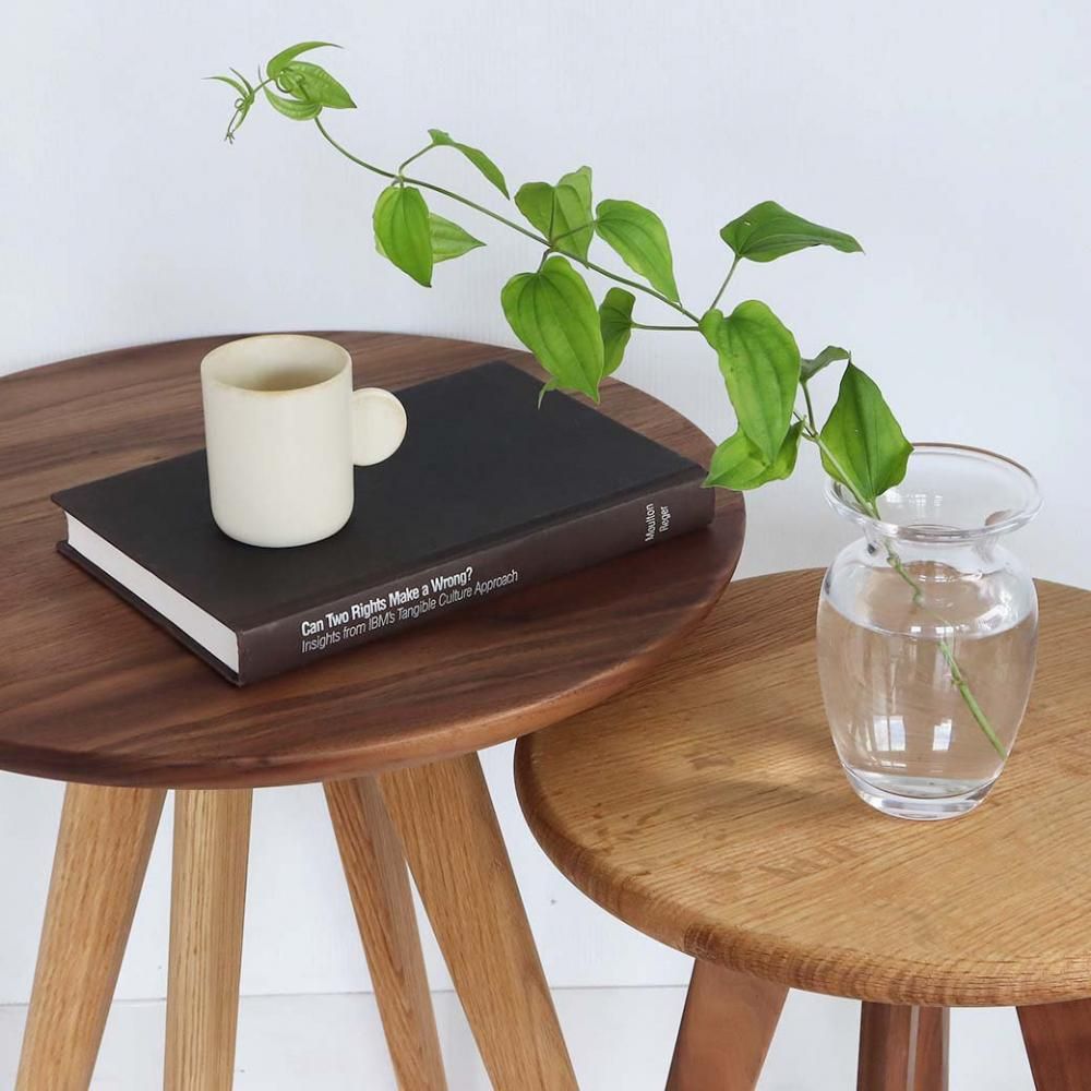 あさがお 円形サイドテーブルL43cm -丁寧な暮らしの店｜三島家具