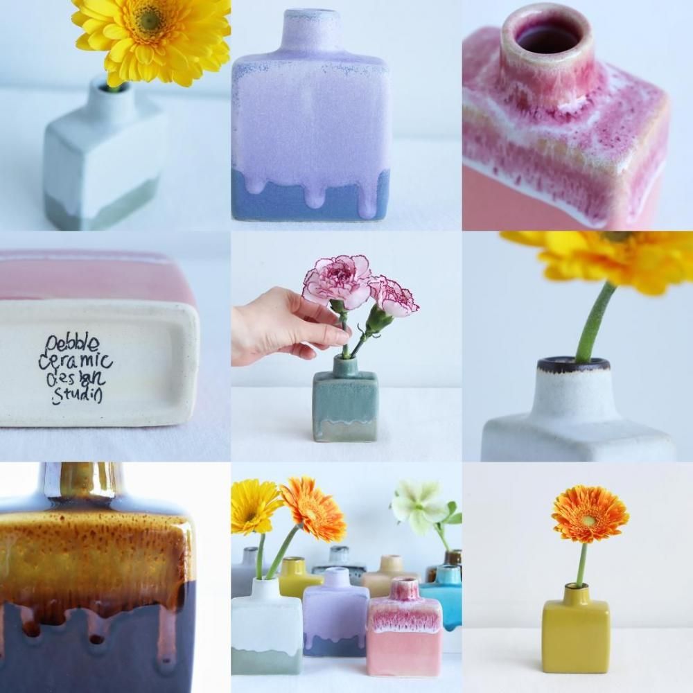 LONG10フラワーベース/Pebble Ceramic Design Studio｜三島家具