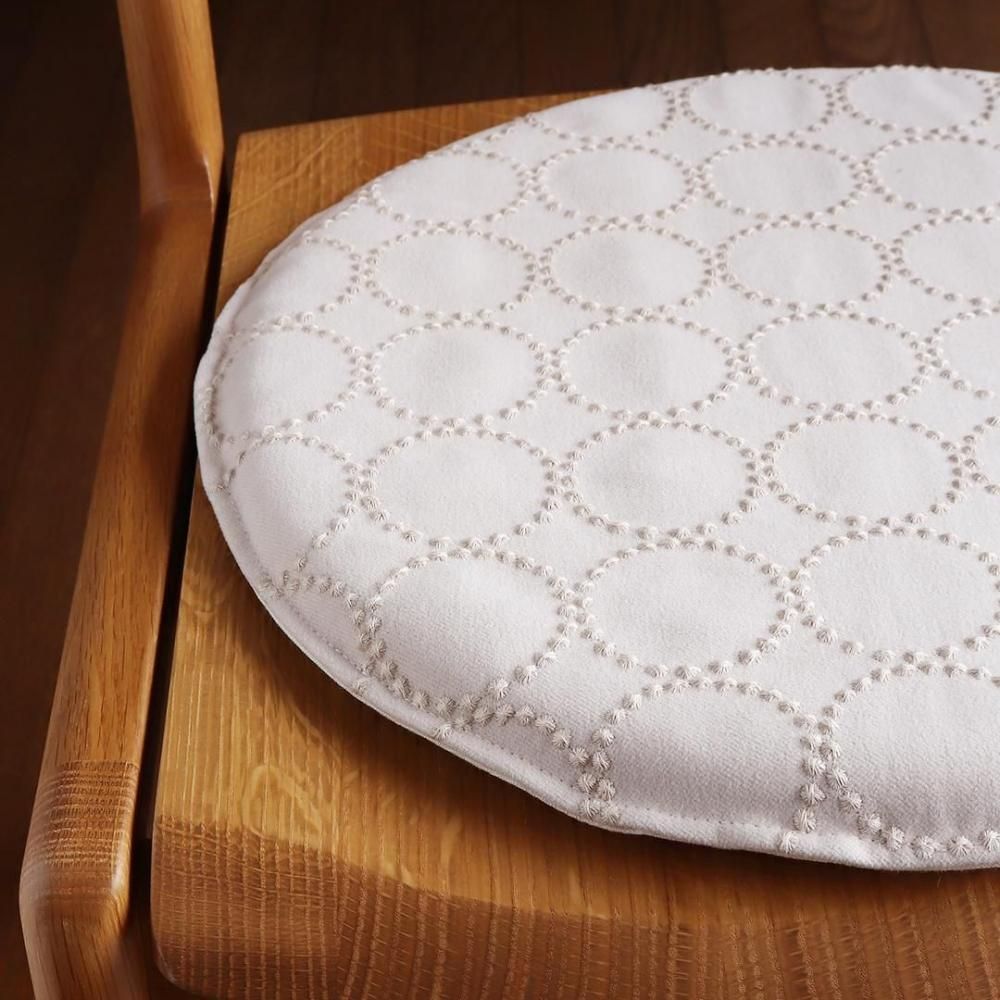 チェアパッド/ミナ ペルホネン/ピンクベージュ・ブルー・グレー｜三島