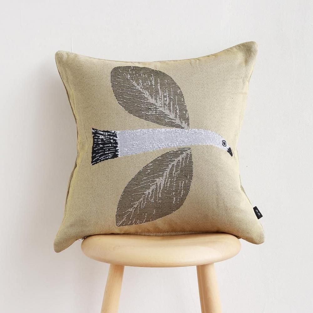 新品 松尾ミユキ クッションカバー フォレスト 45×45cm バード