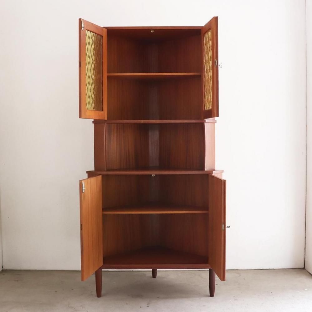 ヴィンテージ家具/コーナーシェルフ/北欧デンマーク/0001｜三島家具