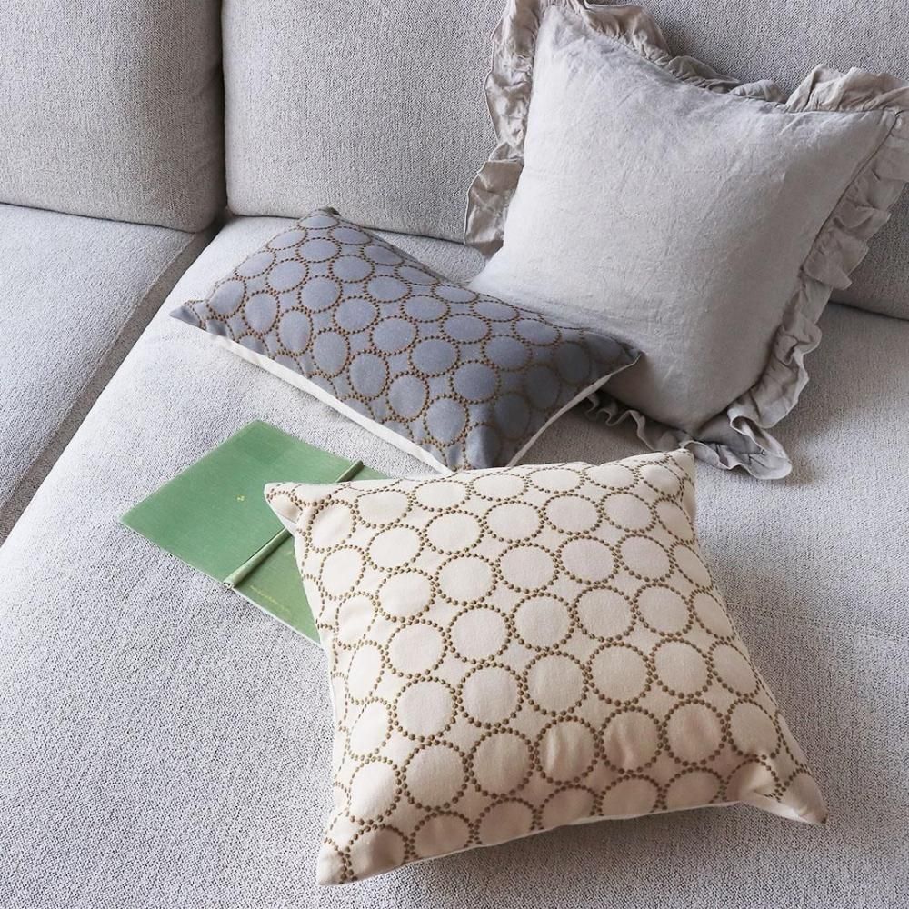 新作｜クッションカバー/45×45cm/三島家具オリジナル/グレー