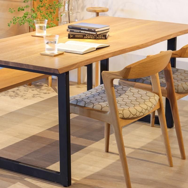 SELECTダイニングテーブル｜ホワイトアッシュ×鉄脚ブレード｜三島家具