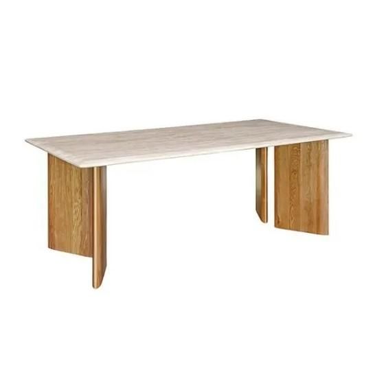 TRAVERTINE DINING TABLE