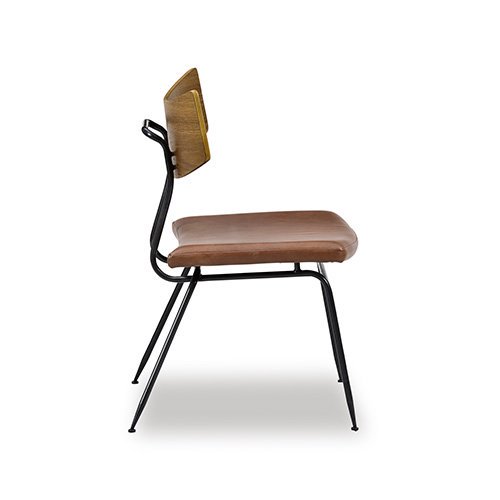 SQUARE ROOTS】SOLI CHAIR /SMOKED OAK BROWN LEATHER - SHOP ASPLUND