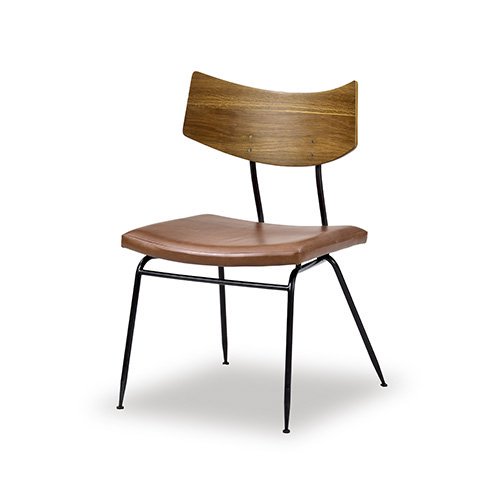 SQUARE ROOTSSOLI CHAIR /SMOKED OAK BROWN LEATHER