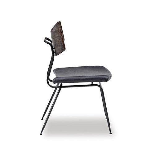 SQUARE ROOTS】SOLI CHAIR /SEARED OAK BLACK LEATHER - SHOP