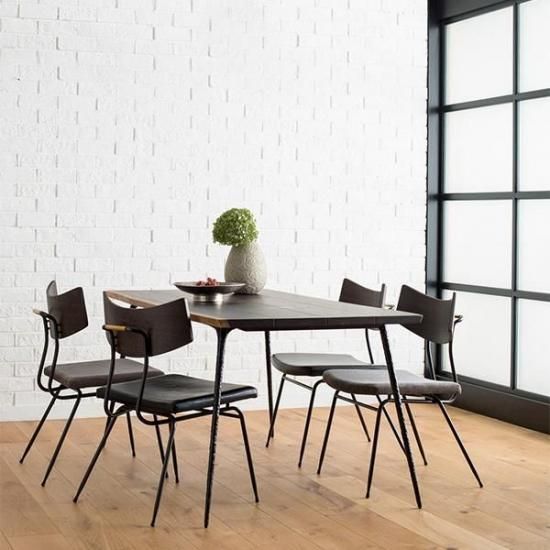 SQUARE ROOTS】SOLI CHAIR /SEARED OAK BLACK LEATHER - SHOP ASPLUND