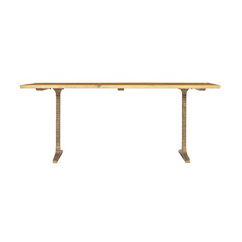 【SQUARE ROOTS】T LEG DINING TABLE /SMOKED OAK BRONZE