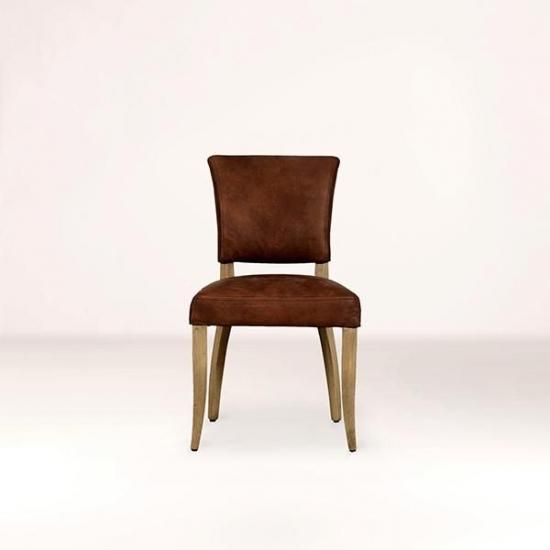 HALOMIMI CHAIR /WEATHERED OAK LEG ANTIQUE WHISKY