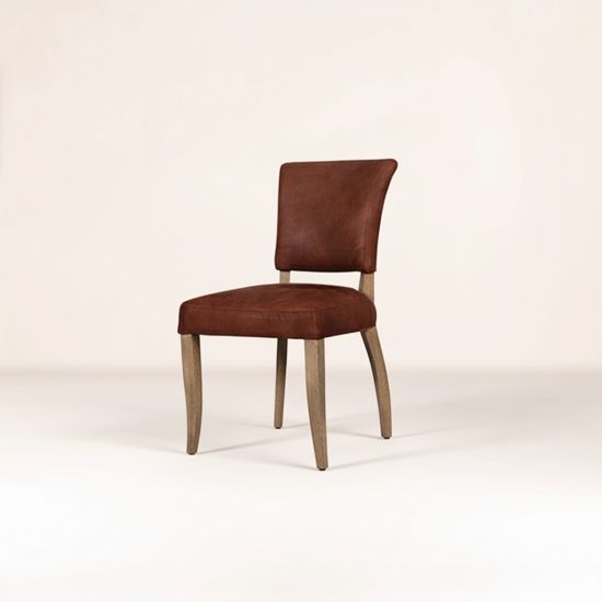 HALOMIMI CHAIR /WEATHERED OAK LEG ANTIQUE WHISKY