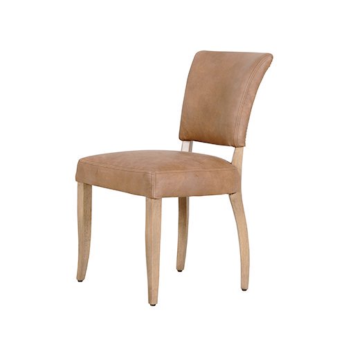 HALOMIMI CHAIR /WEATHERED OAK LEG TINOSSI CAMEL