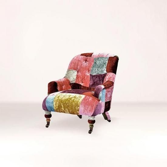 HALOANNE CHAIR /VELVET PATCHWORK BOHEM