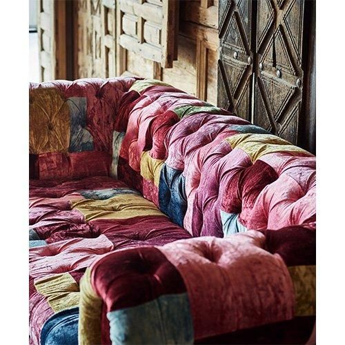 HALO】BENSINGTON 2P SOFA /VELVET PATCHWORK BOHEM - SHOP