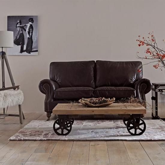 HALOバルモラル　ヴィンテージレザー 2人掛けソファ HALO（ハロー）】BALMORAL 2P SOFA ｜ヴィンテージソファ