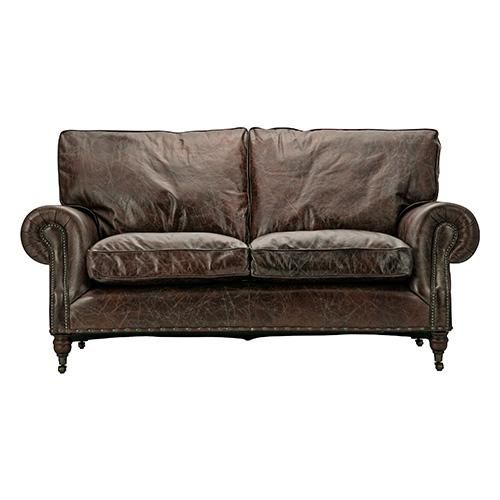 HALOBALMORAL 2P SOFA /BIKER TAN