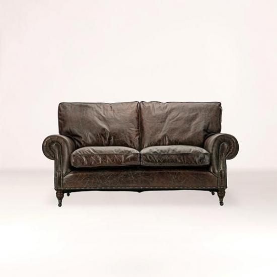 HALOBALMORAL 2P SOFA /BIKER TAN