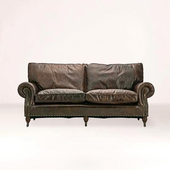 HALOBALMORAL 3P SOFA /BIKER TAN