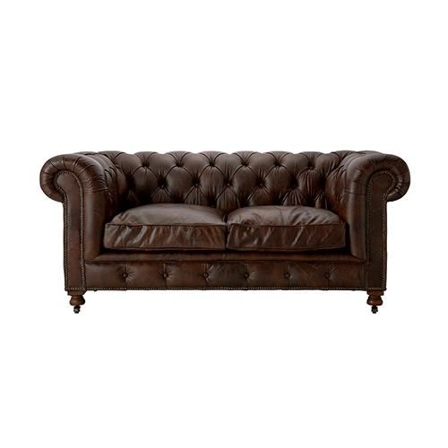HALOKENSINGTON 2P SOFA /BIKER TAN