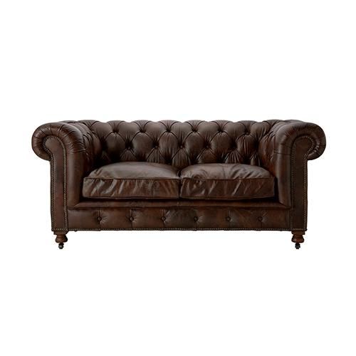 HALOKENSINGTON 2P SOFA /BIKER TAN