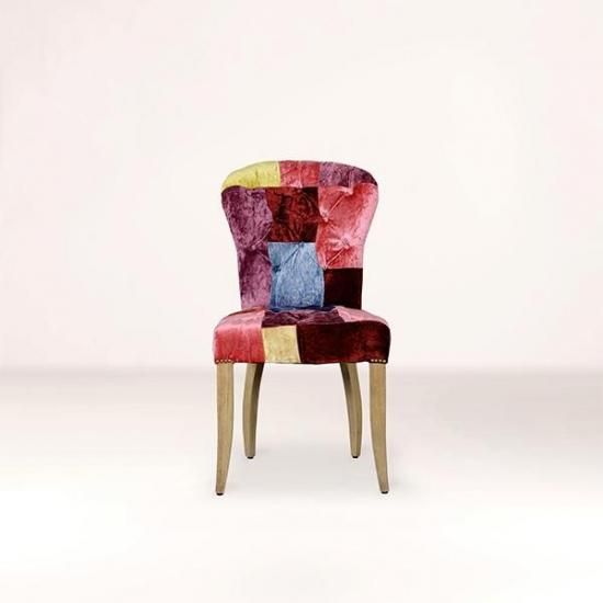 HALOCHESTER CHAIR /VELVET PATCHWORK BOHEME
