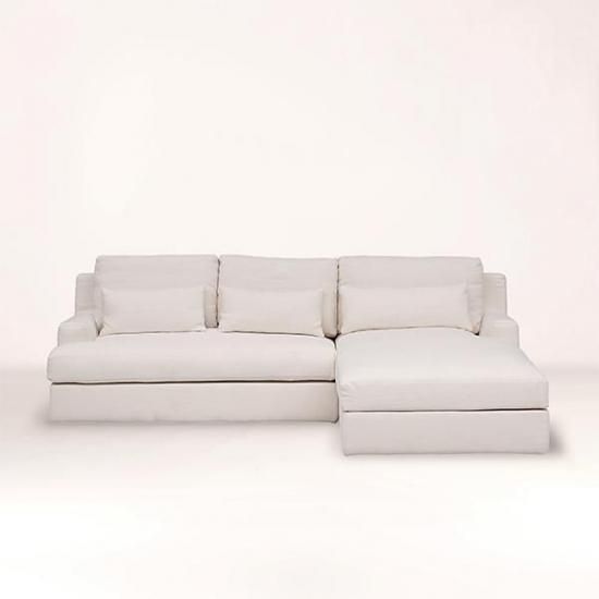 HALOPANAMA CHAISE LOUNGE SOFA /IVORY RHF