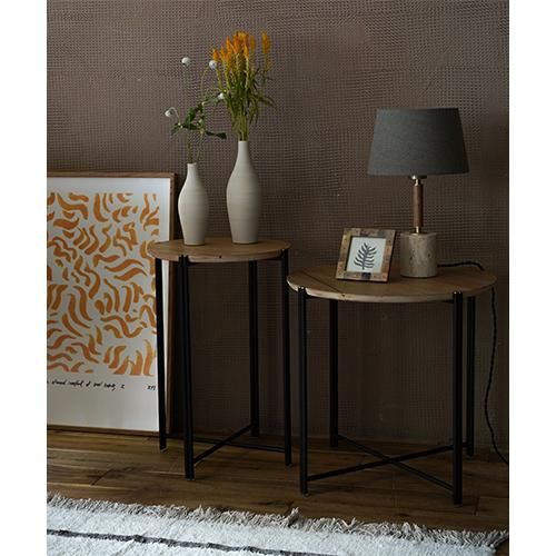 SQUARE ROOTS】QUATTRO END TABLE /RAW OAK - SHOP ASPLUND