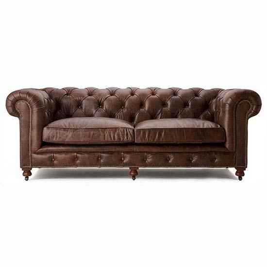 HALOKENSINGTON 2.5P SOFA /BIKER TAN