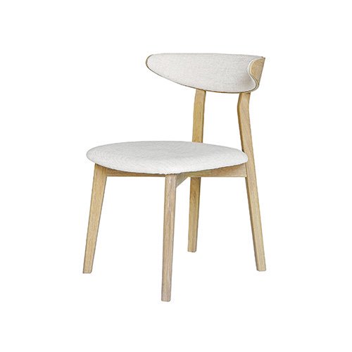 SQUARE ROOTSBOMA CHAIR RAW OAK/BEIGE FABRIC