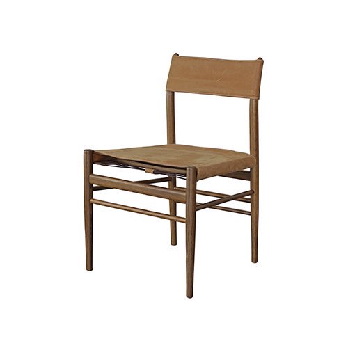 SQUARE ROOTSSLUNG CHAIR SMOKED OAK/BROWN LEATHER