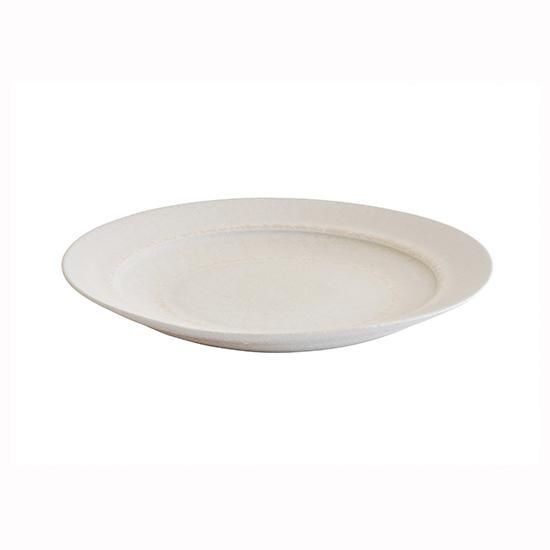Homeland】信楽焼 丸皿 26cm / 白 - SHOP ASPLUND ebisu WEBショップ