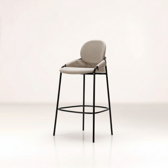 ��Work Plus��MAYUKU BAR STOOL / Sand Beige