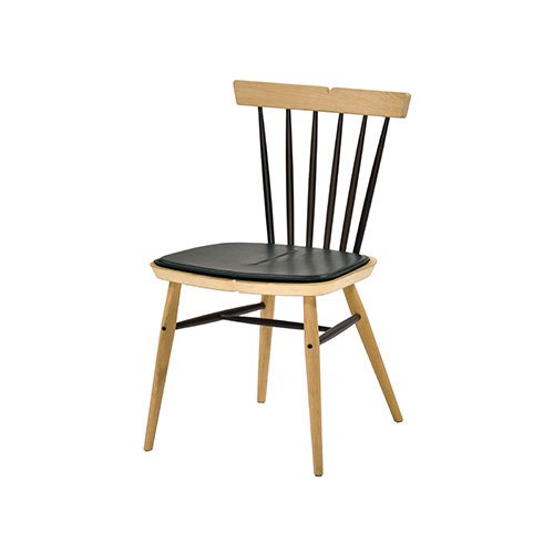 【SQUARE ROOTS】MDOE CHAIR RAW OAK/BLACK LEATHER