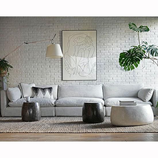 HALO】 LA JOLA SECTIONAL 1P SOFA/SAND LINEN GRAY - SHOP HALO】 LA JOLA SECTIONAL 1P SOFA/SAND LINEN GRAY - SHOP