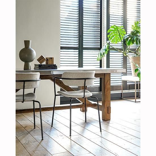 HALO-t】BOSTON DINING TABLE 2400/WEATHERED OAK WITH AERO HALO-t】BOSTON DINING TABLE 2400/WEATHERED OAK WITH AERO
