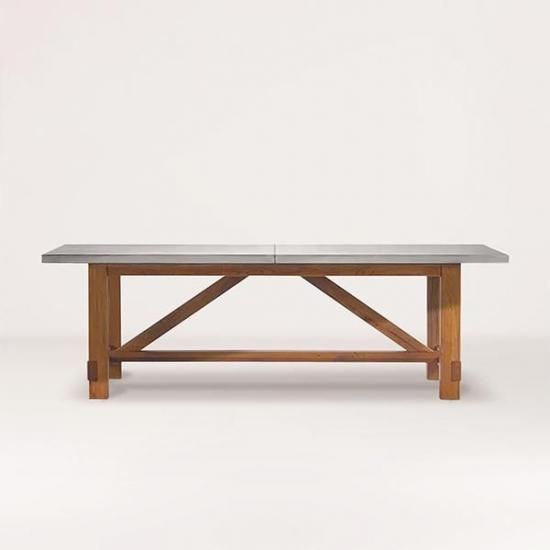 HALOBOSTON DINING TABLE 2400/WEATHERED OAK WITH AERO