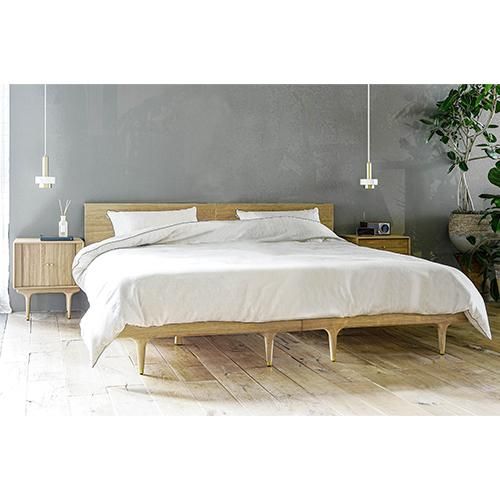 GW限定セール30%オフ】JULIE SEMI DOUBLE BED FRAME/WHITE OAK GW限定セール30%オフ】JULIE SEMI DOUBLE BED FRAME/WHITE OAK