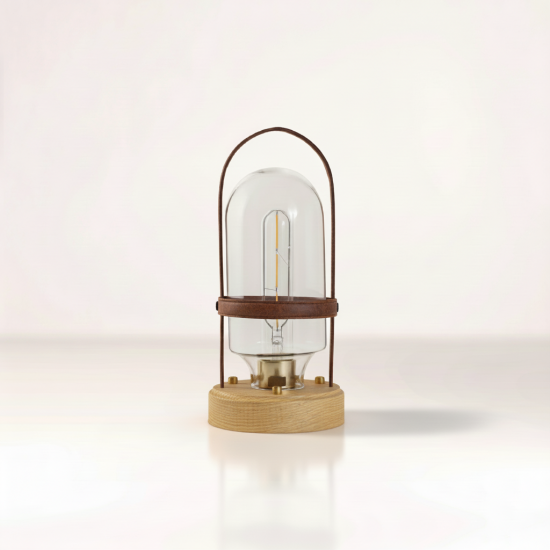 ecruxeCYLIN PORTABLE LAMP Natural