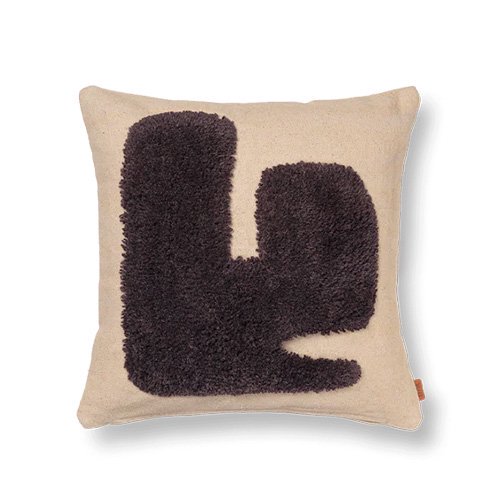 ASPLUND Lay Cushion / Sand/Dark Brown