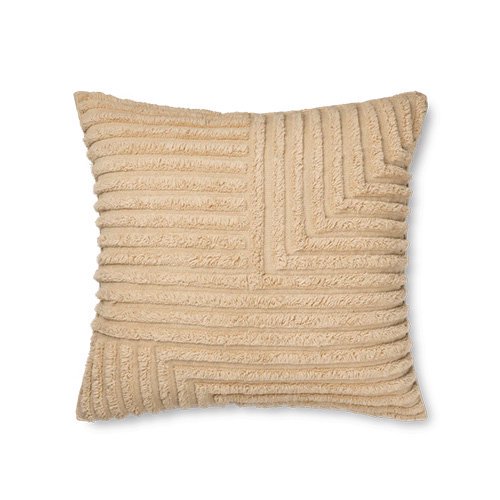 SELECTCrease Wool Cushion / Light Sand