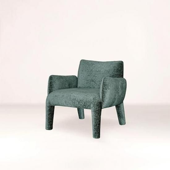 HALO MONZA ARM CHAIR / RUSTIC VELVET EMERALD
