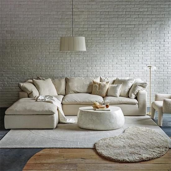 【2025】お歳暮・冬ギフト LOUNGE CHASE HALO】LUSCIOUS SOFA FLAX PURE WEIGHTY / LHF ソファセット