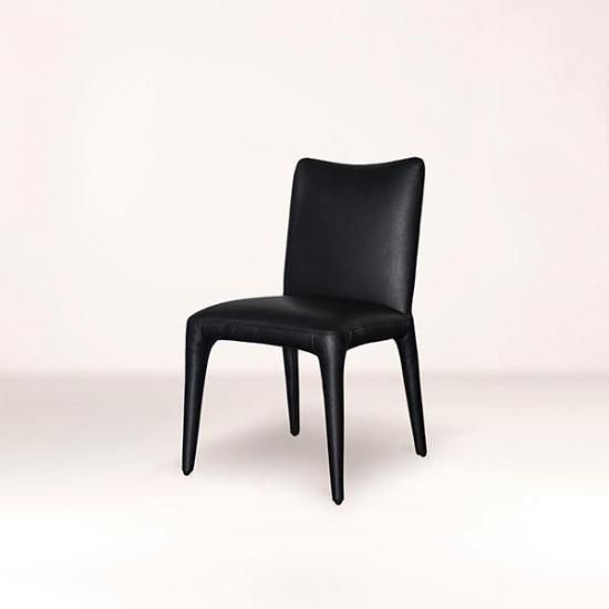 HALO MONZA SMALL DINING CHAIR / HAND TIPPED BLACK