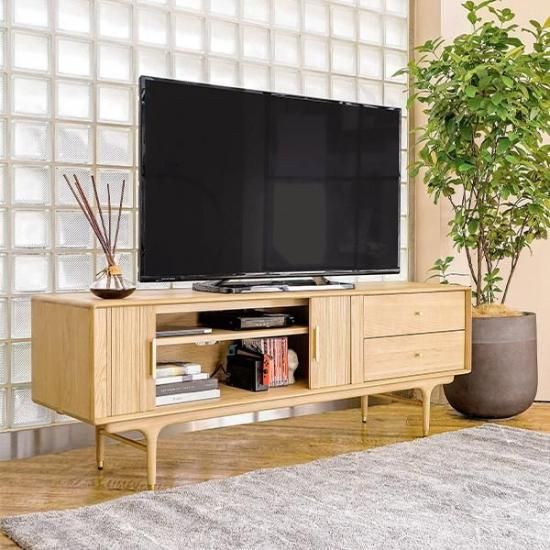 BRUNCH 木製スリットデザインテレビボード BRUNCH 木製スリットデザインテレビボード