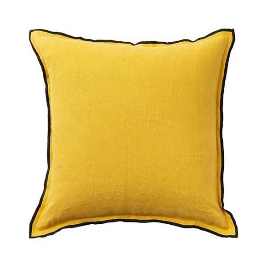 Sankara.Linen CUSHION COVER / Mustard