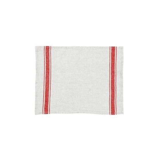 Sankara.STRIPE DISH CROSS / Red