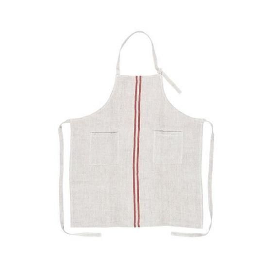 Sankara.W STRIPE APRON / Red