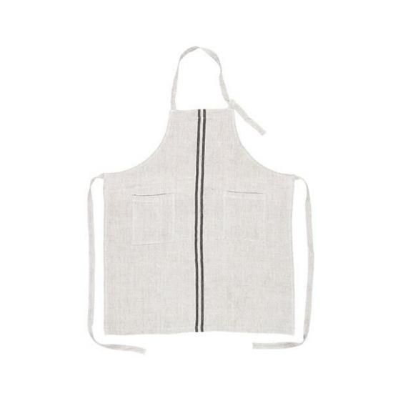 Sankara.W STRIPE APRON / Black