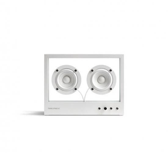 SELECTNB AUDIO Small Transparent Speaker / WHITE
