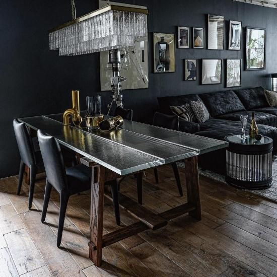 HALO-tICE BERG WOOD DINING TABLE